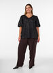 Paillettenbluse mit Ballon&auml;rmeln, Schwarz, Model image number 1