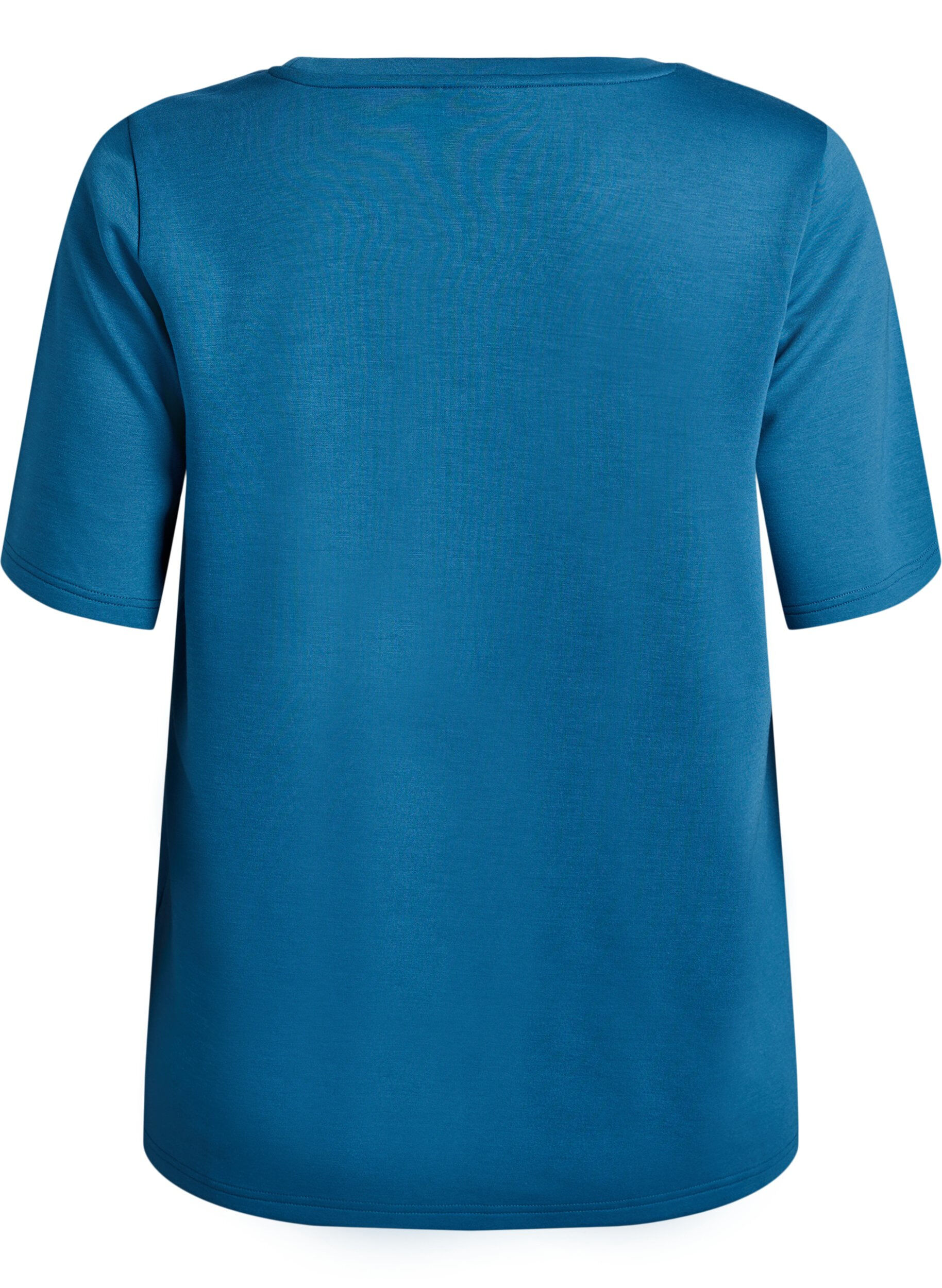 ZizziT-Shirt aus Modalgemisch, Petrol, Packshot image number 1
