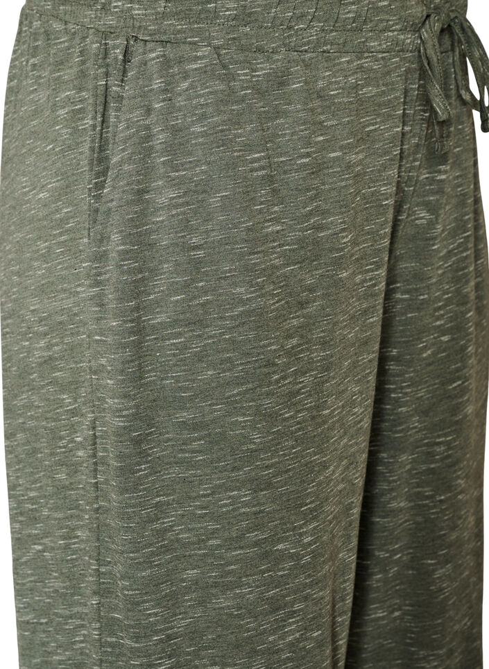 Hose aus Jersey mit weitem Bein und Taschen, Gr&uuml;n, Packshot image number 2