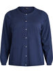 Cardigan mit runden Kn&ouml;pfen, Blau, Packshot image number 0
