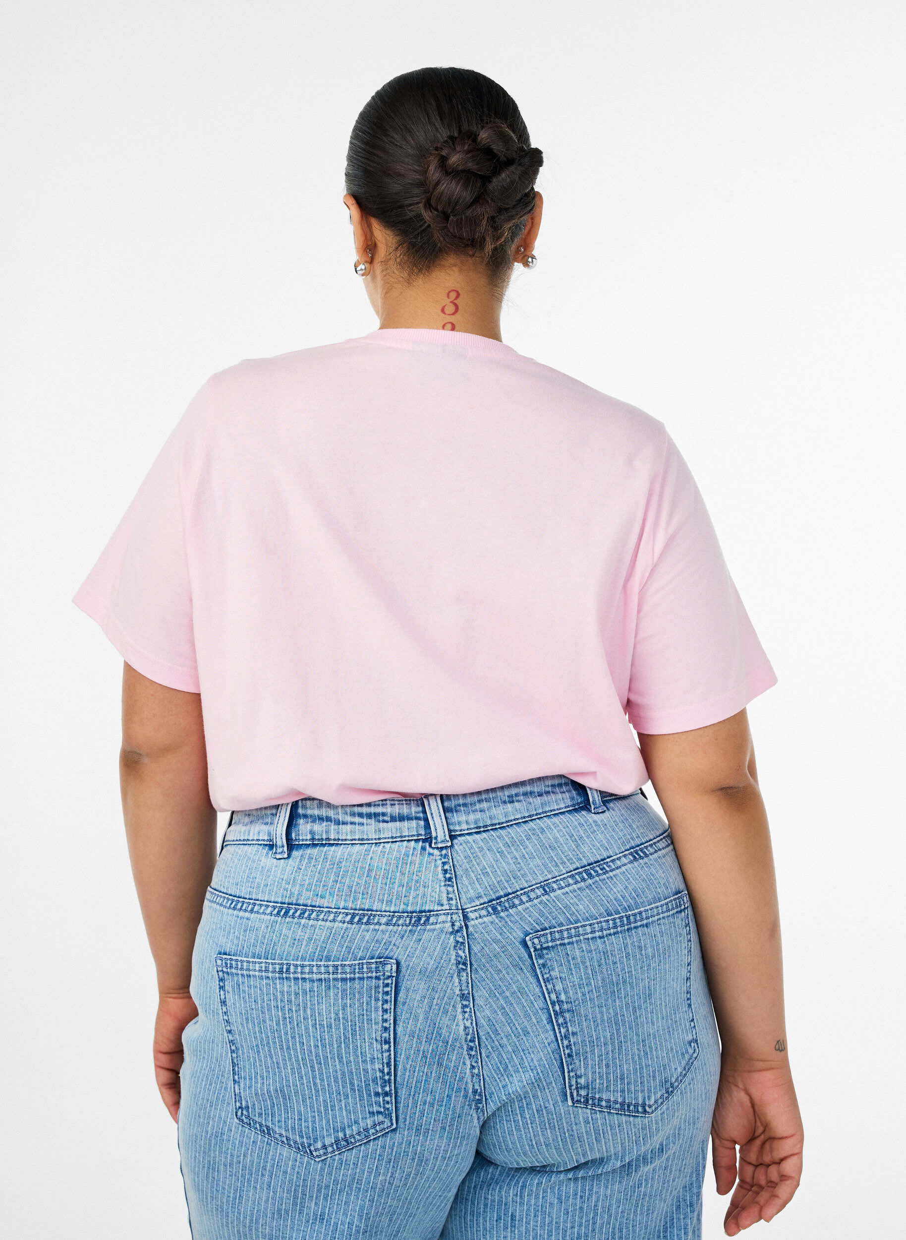 ZizziT-Shirt aus Bio-Baumwolle mit Frontprint, Rot, Model image number 2