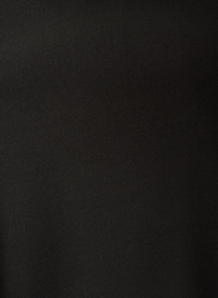 Kurzes Jerseykleid mit Federbesatz, Schwarz, Packshot image number 2