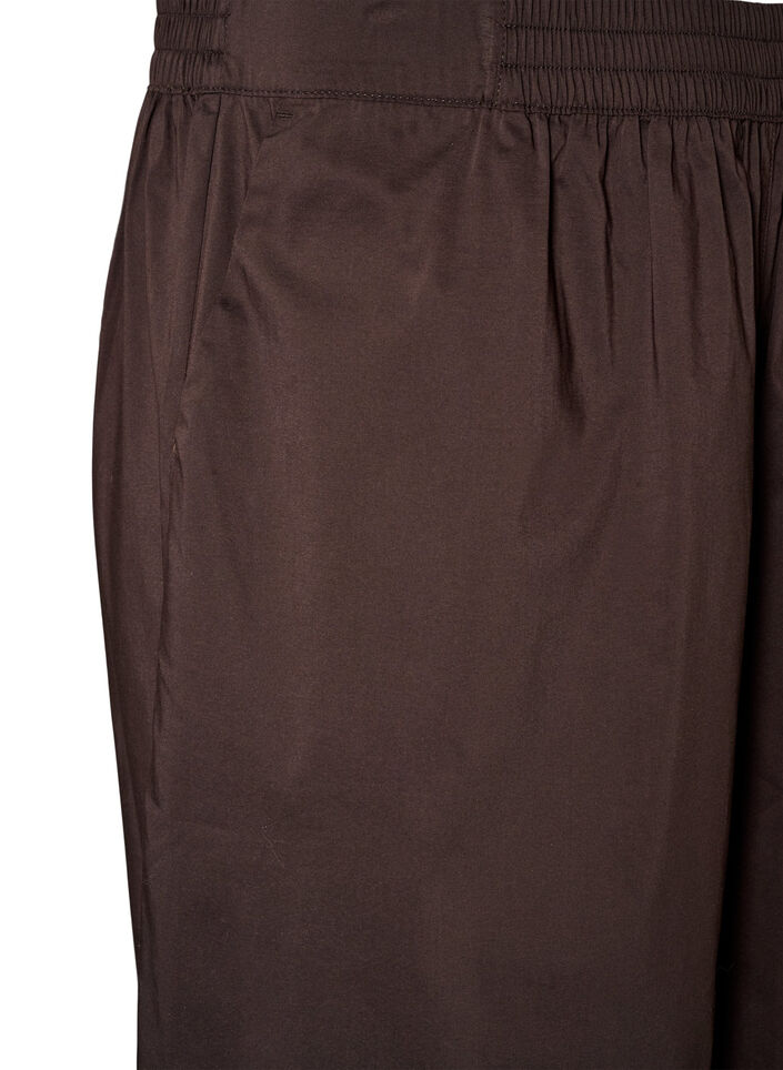Ballonhose mit Taschen und elastischem Bund, Braun, Packshot