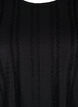  Langärmelige Bluse mit Textur, Black, Packshot image number 2