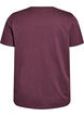 Basic-T-Shirt aus Baumwolle mit Rundhalsausschnitt, Dunkles Bordeaux, Packshot image number 1