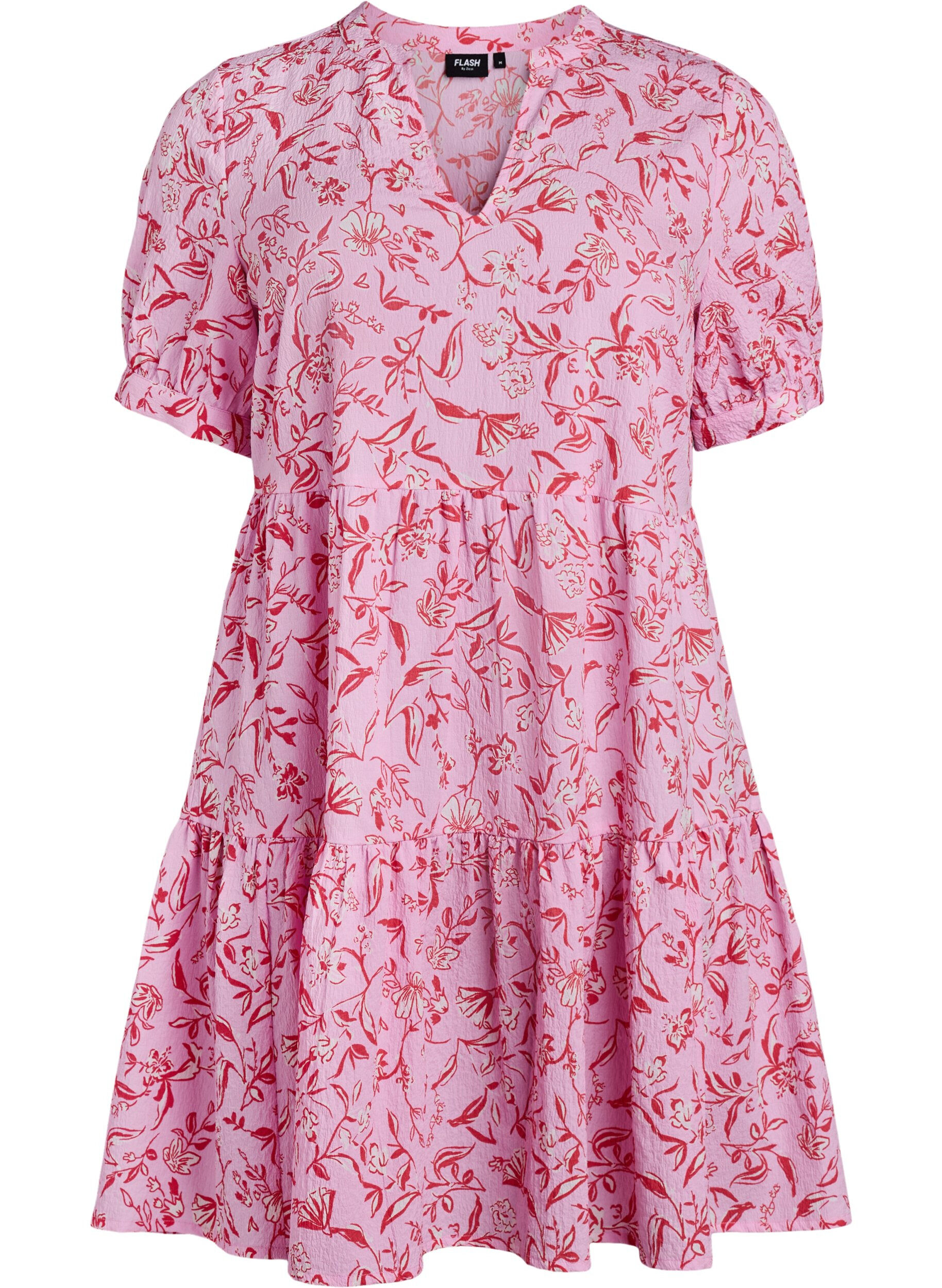 ZizziKurzes A-Linien-Kleid, Lila, Packshot image number 0