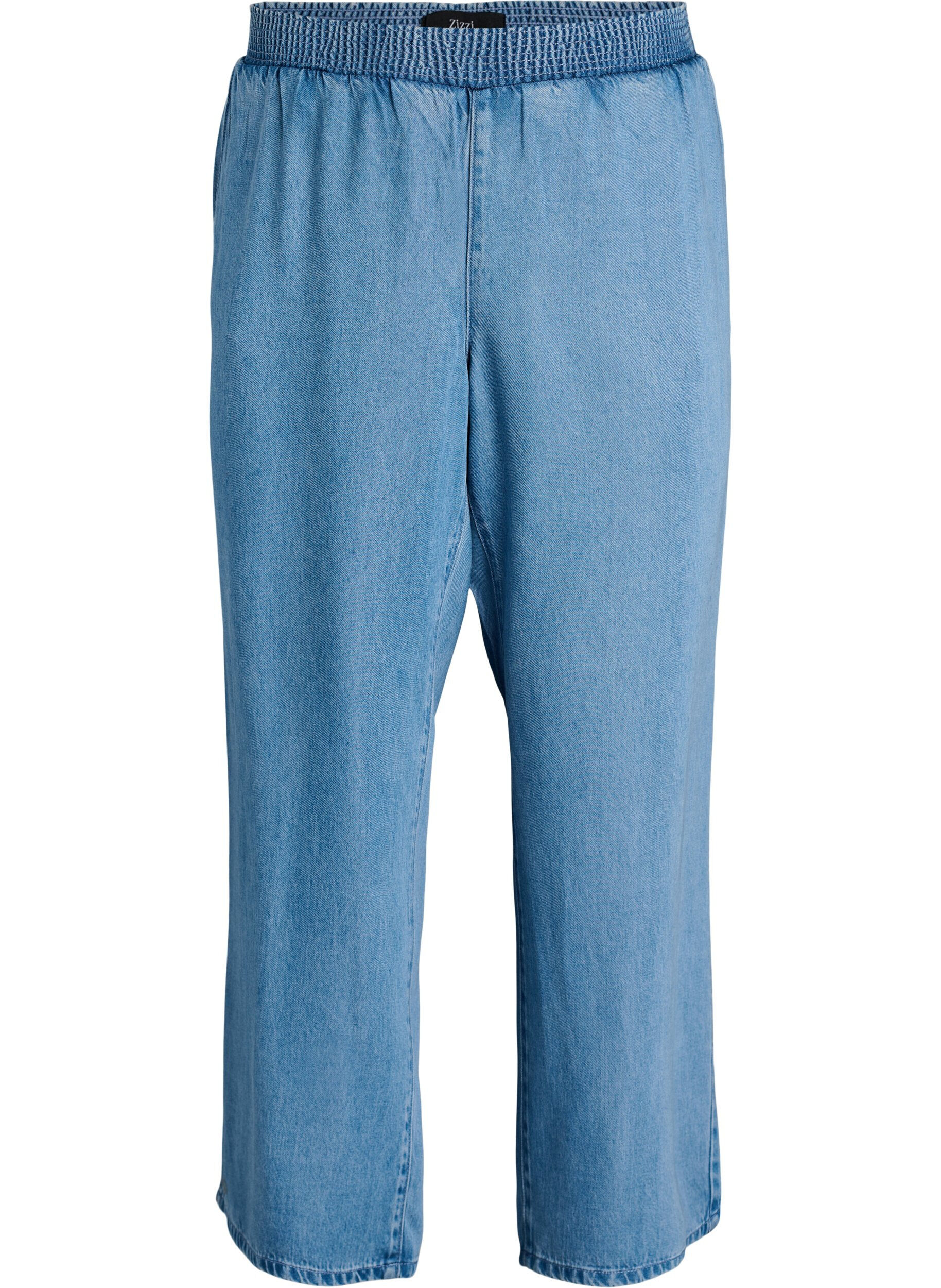 Weite Lyocellhose in Denim-Optik
