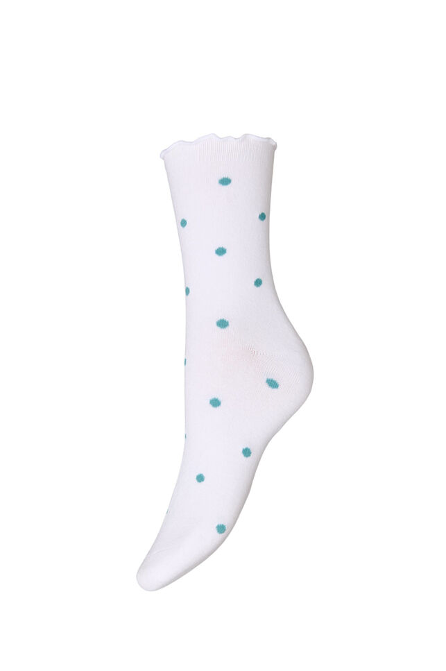 Socken aus Baumwolle mit Mustern, Wei&szlig;, Packshot image number 0