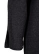 Strickkleid mit Rundhalsausschnitt und Schlitz, Dark Grey Melange, Packshot image number 3