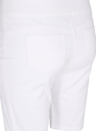 Eng anliegende Shorts mit Gesäßtaschen, White, Packshot image number 3