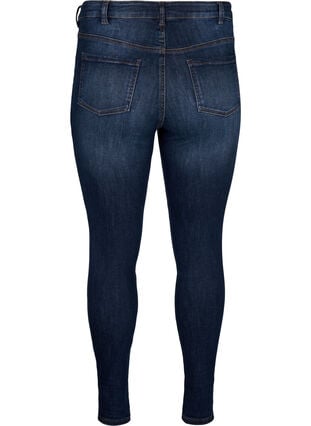 Super Slim-Fit-Jeans mit hoher Taille, Dark Blue, Packshot image number 1