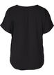 Bluse mit kurzen &Auml;rmeln und Rundhalsausschnitt, Schwarz, Packshot image number 1