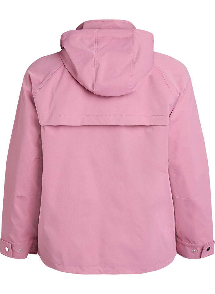 Kurze Fr&uuml;hlingsjacke mit abnehmbarer Kapuze, Rot, Packshot image number 1