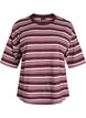Kastiges T-Shirt mit Streifenmuster, Rot, Packshot image number 0