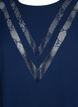  Langarm-Bluse mit Spitze, Navy Blazer, Packshot image number 2