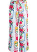 Hose mit geradem Bein in farbenfrohem Print, Blau, Packshot image number 0