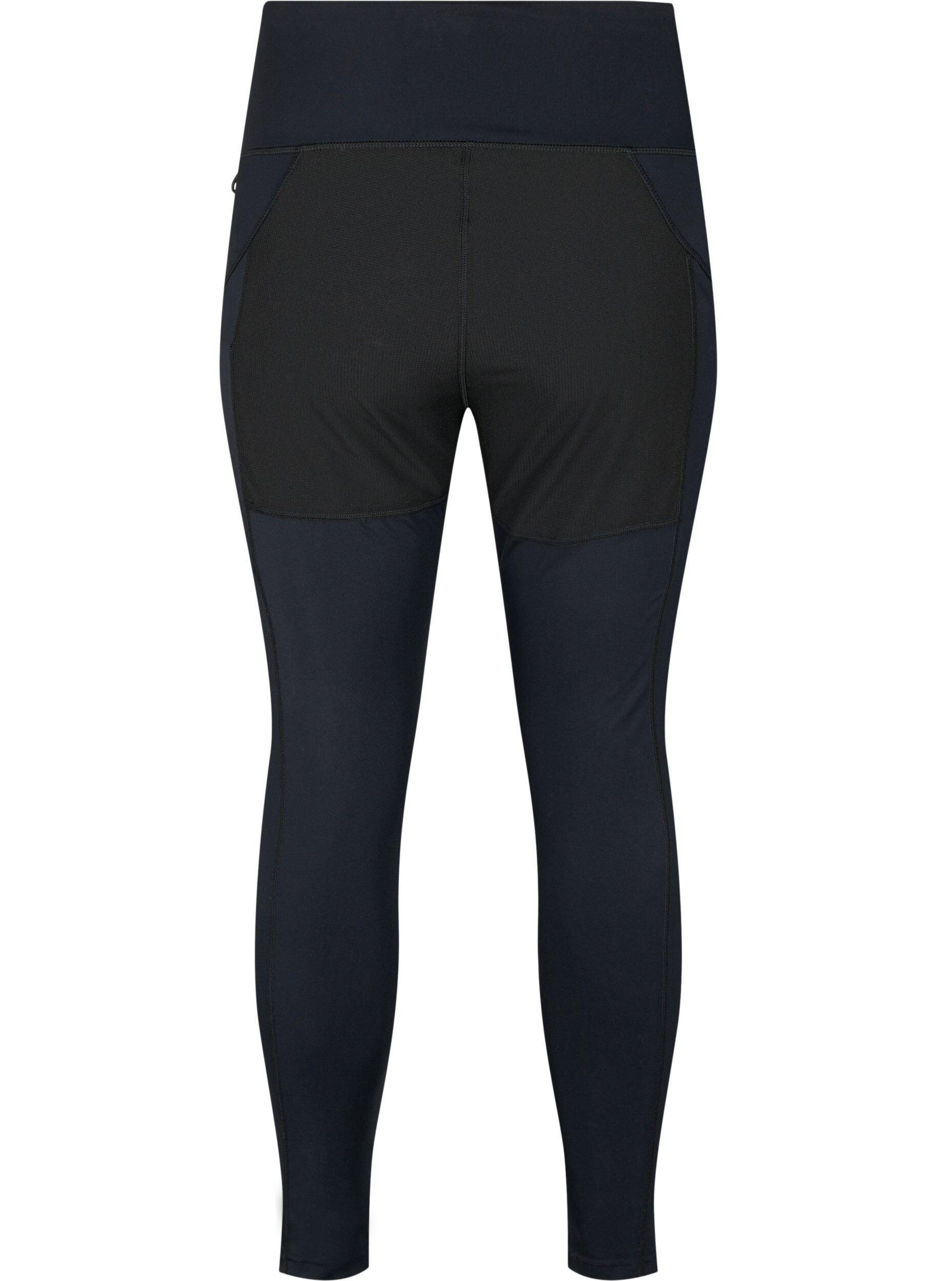 Zizzi Dehnbare und strapazierf&auml;hige Sport-Leggings mit Taschen, Black, Packshot image number 1