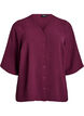 Bluse mit V-Ausschnitt und 3/4-&Auml;rmeln, Rot, Packshot image number 0