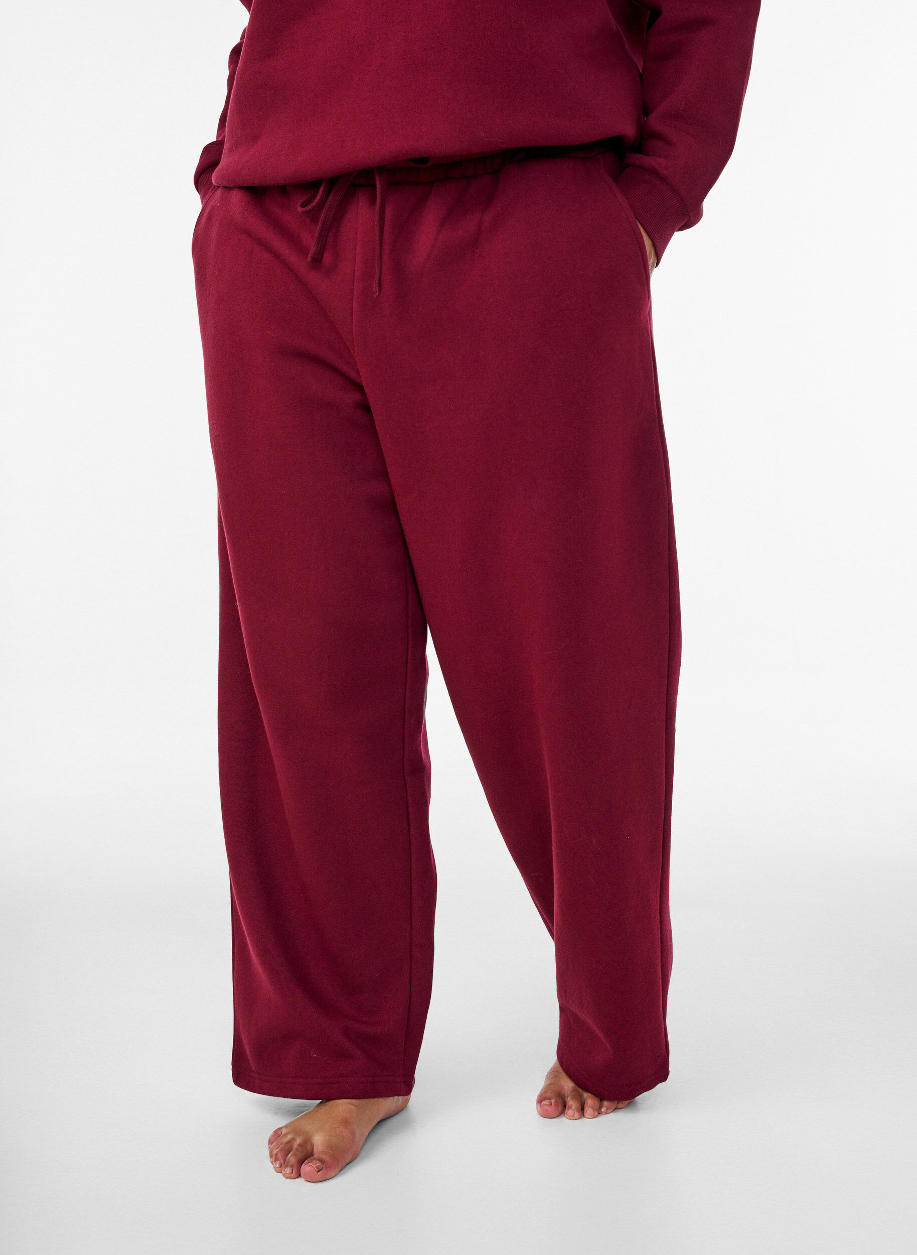 ZizziSweatshirt mit Textaufdruck, Rot, Model image number 3