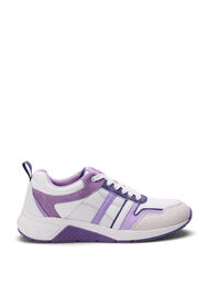Sneakers mit weiter Passform, White Purple, Packshot
