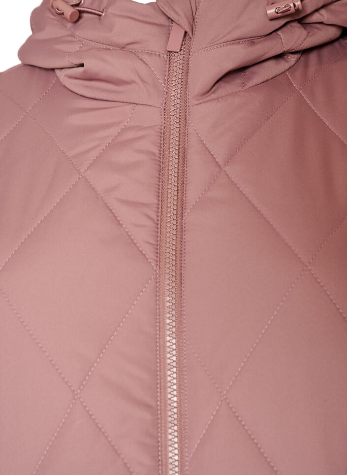Leicht wattierte Jacke mit Rautensteppung, Rot, Packshot image number 2
