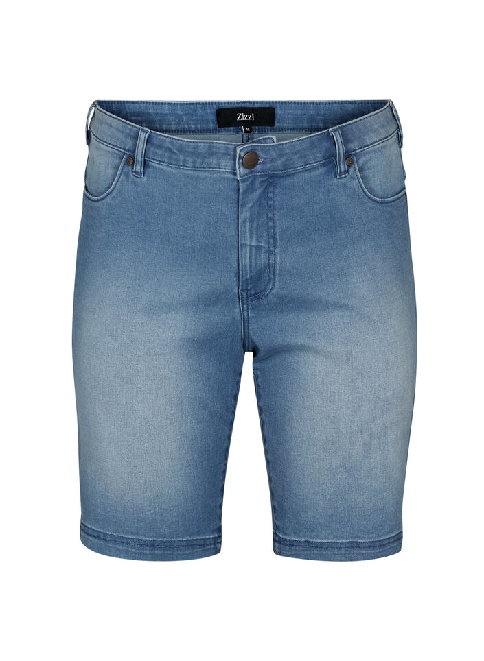 Slim Fit Emily Shorts mit normaler Taille, Blau, Packshot image number 0