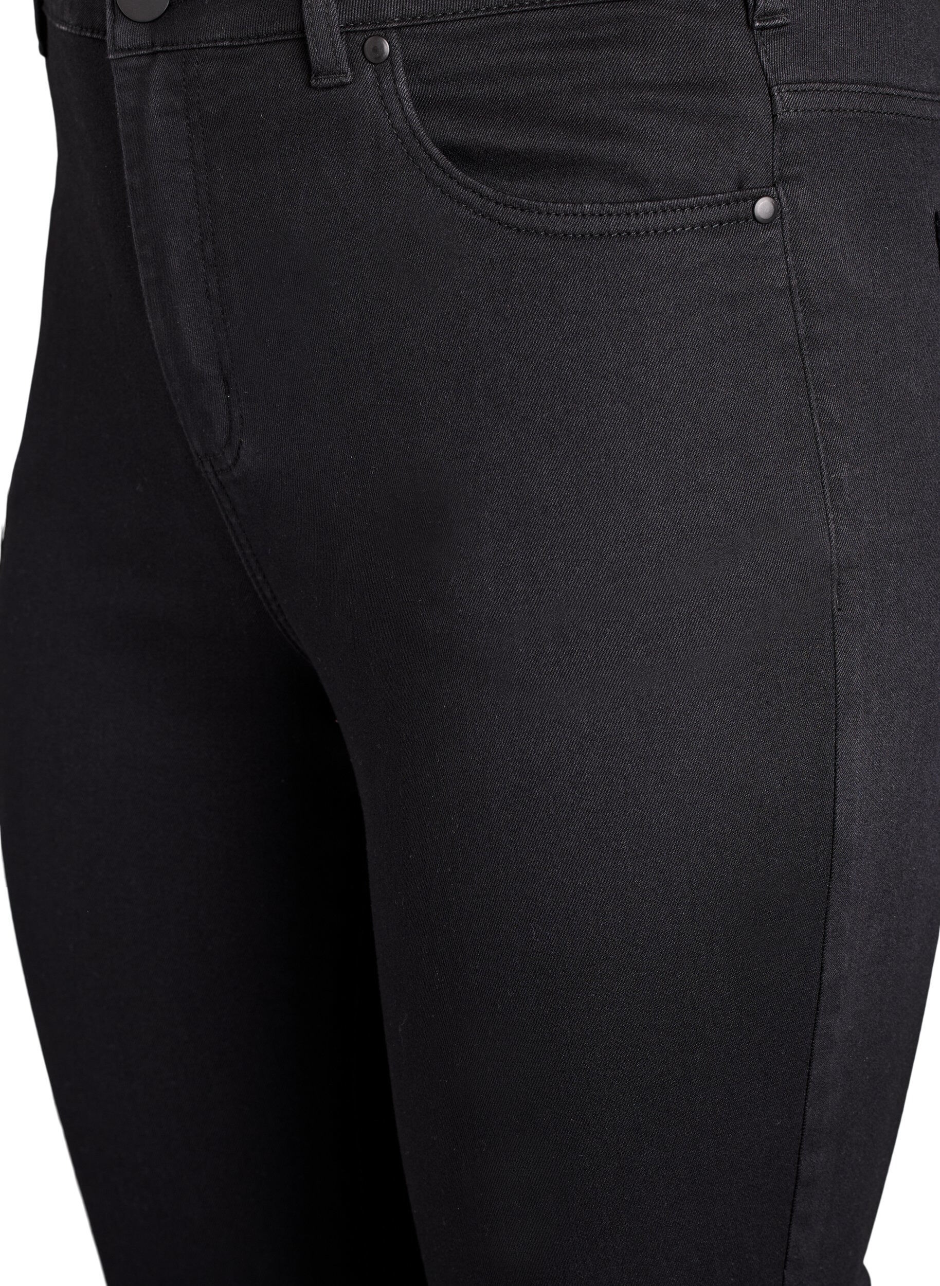Zizzi Hoch taillierte super Slim Amy Jeans, Schwarz, Packshot image number 2