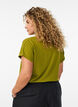 Kurz&auml;rmeliges T-Shirt aus einer Baumwollmischung, Gr&uuml;n, Model image number 2