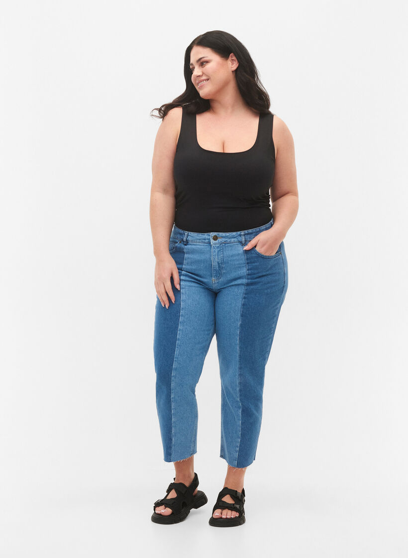 Wende-Top aus Stretchmaterial, Black, Model image number 3