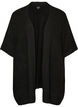 Strickjacke mit offener Front und weiten &Auml;rmeln, Schwarz, Packshot image number 0