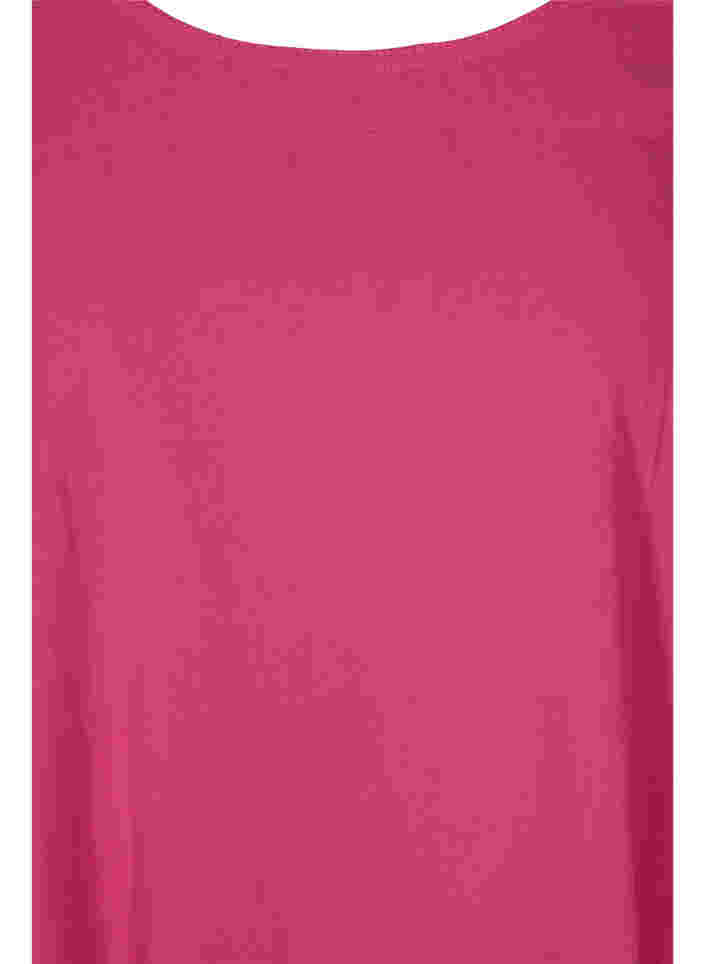 Kurzarm Kleid aus Baumwolle, Beetroot Purple, Packshot image number 2