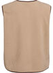 Weste aus Teddyfleece mit kontrastfarbenen Details, Beige, Packshot image number 1