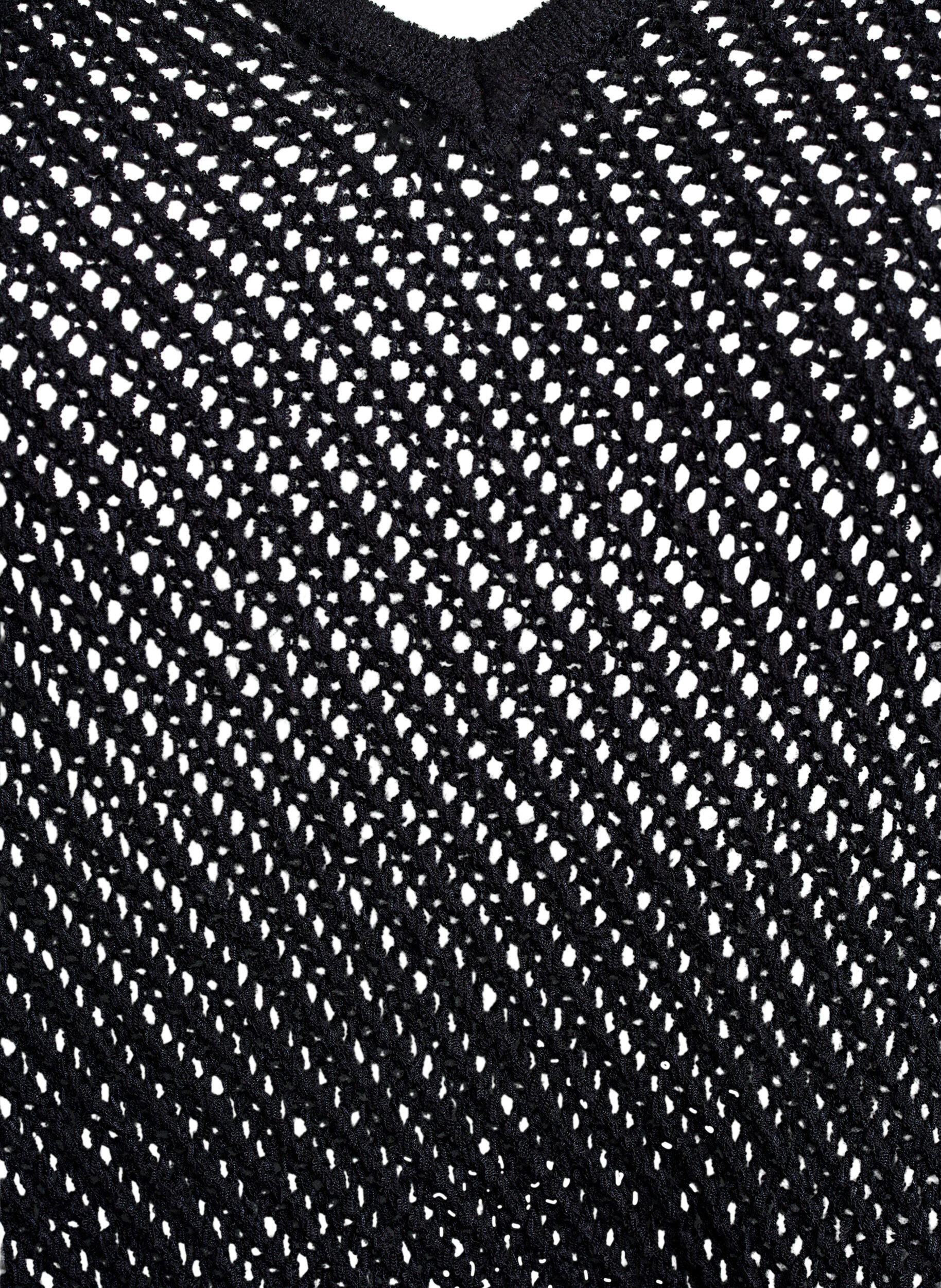 Zizzi FLASH - &Auml;rmelloser Stricktop mit V-Ausschnitt, Schwarz, Packshot image number 2