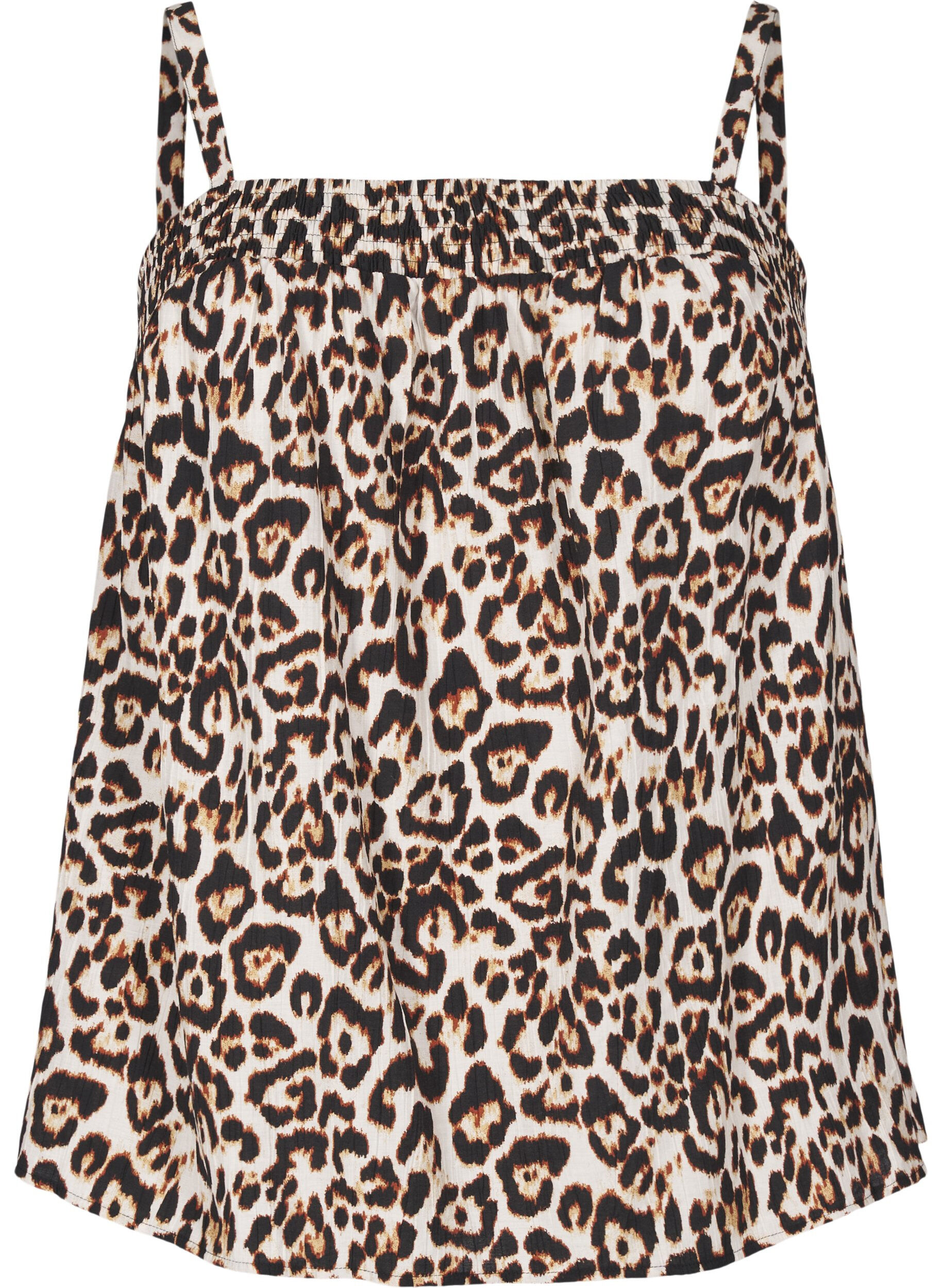 Zizzi Viskose-Top mit schmalen Tr&auml;gern., Beige, Packshot image number 0