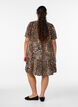 Kleid aus Viskose mit Schnittlinie, Braun, Model image number 2