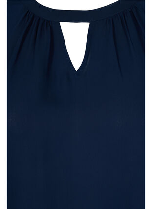 Bluse mit langen Ärmeln, Navy Blazer, Packshot image number 2