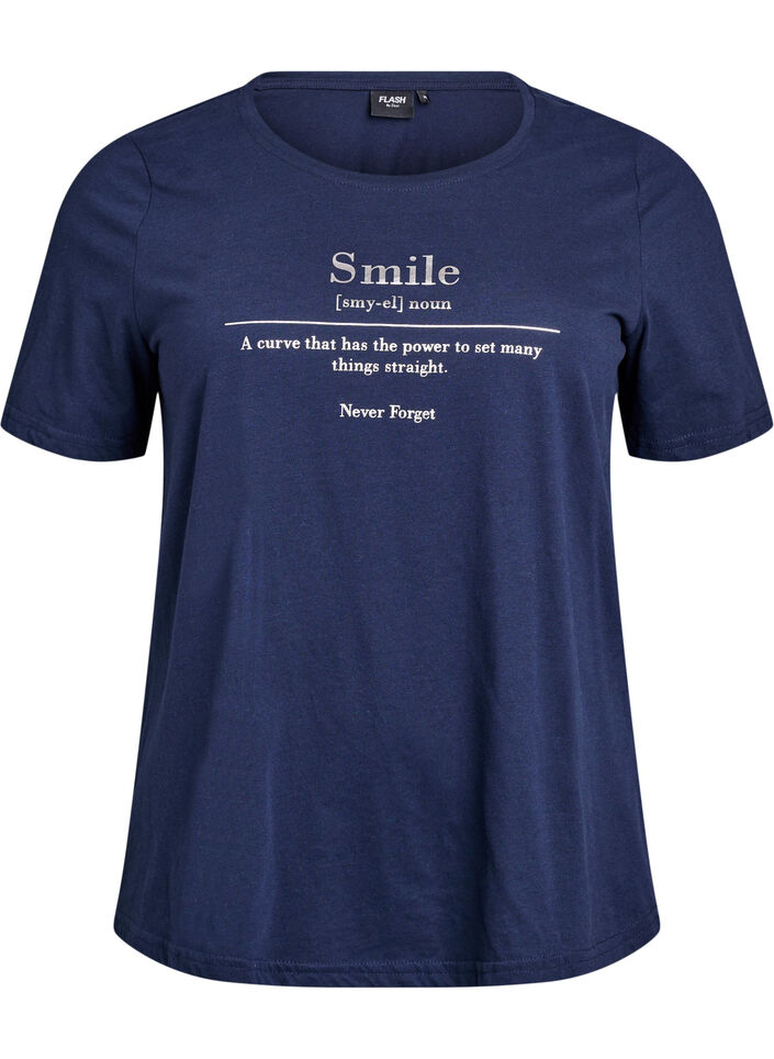 FLASH - T-Shirt mit Print, Blau, Packshot image number 0