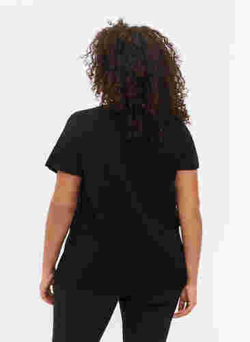 Trainings-T-Shirt mit Print, Black w. LFT, Model image number 1