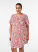 Kurzes Kleid aus Baumwolle mit Blumenprint, Rot, Model image number 0
