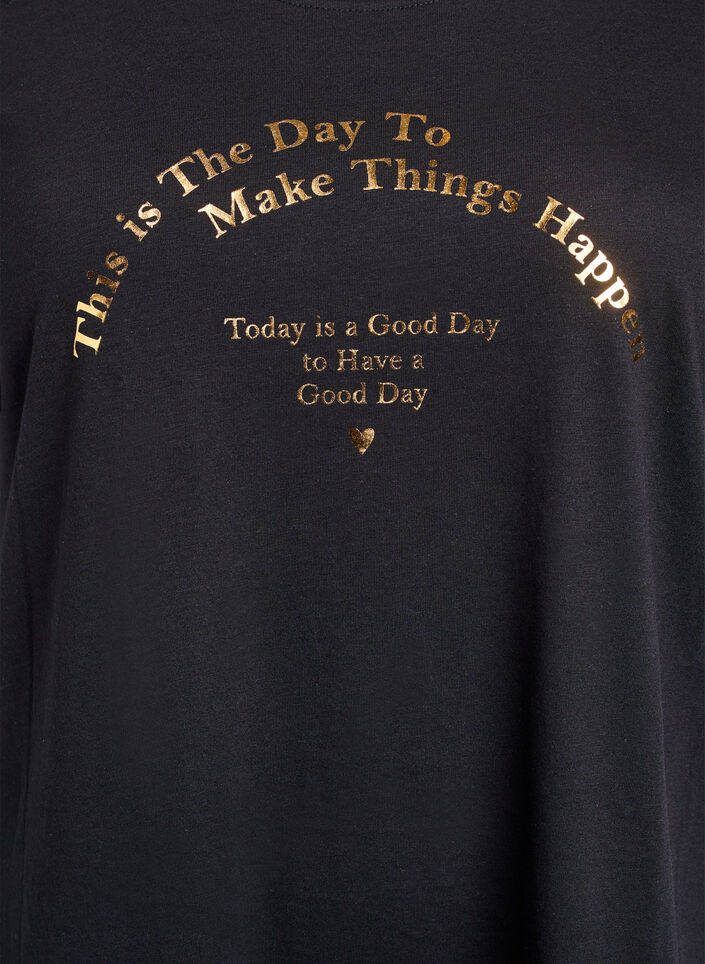 FLASH - T-Shirt mit Print, Schwarz, Packshot image number 2