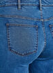 Eng anliegende Jeansshorts mit hoher Taille, Blau, Packshot image number 3