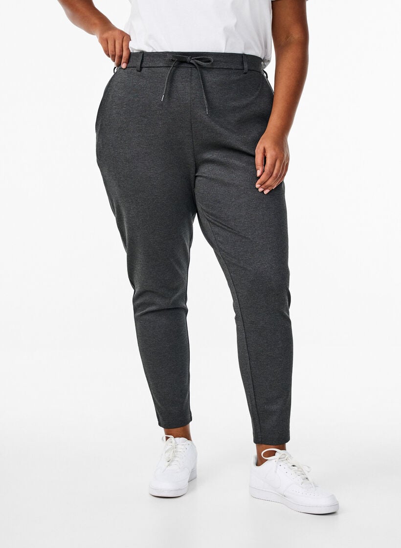 Cropped Maddison-Hose, Grau, Model image number 2