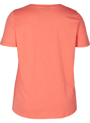 T-Shirt mit Print, Living Coral BLESSED, Packshot image number 1