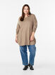 Strickbluse mit seitlichen Kn&ouml;pfen, Beige, Model image number 1