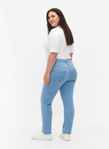 Slim Fit Emily Jeans mit normaler Taillenhöhe, Ex Lt Blue, Model image number 1