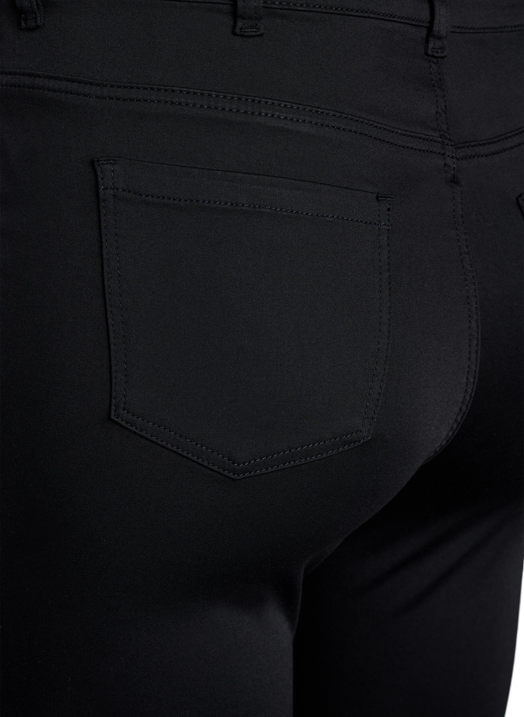 Zizzi Amy High-Waist Jeans in Schwarz, Schwarz, Packshot image number 3