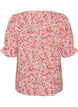 Baumwollbluse mit eckigem Ausschnitt, Rot, Packshot image number 1