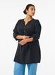 Tunika aus Baumwollmusselin mit Broderie Anglaise, Schwarz, Model image number 0