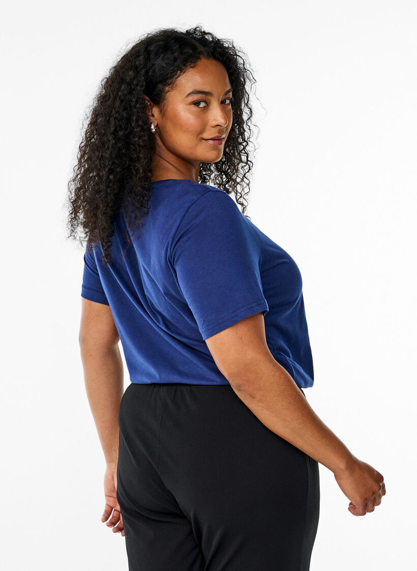 FLASH - T-Shirt mit Print, Blau, Model image number 2