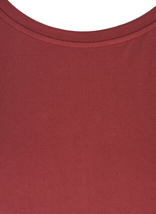 Einfarbiges Trainings-T-Shirt, Tawny Port, Packshot image number 2